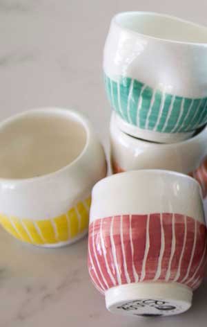 Espresso mugs by Sarah Bing