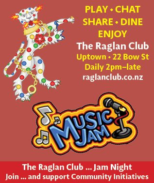 Regular Music Jams and Open Mic nights at the Raglan Club